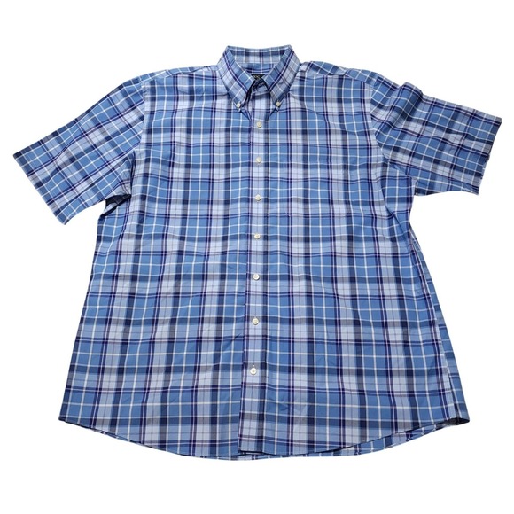 Jos. A. Bank Other - Jos A Bank Mens XL Blue Plaid Shirt Slim Fit